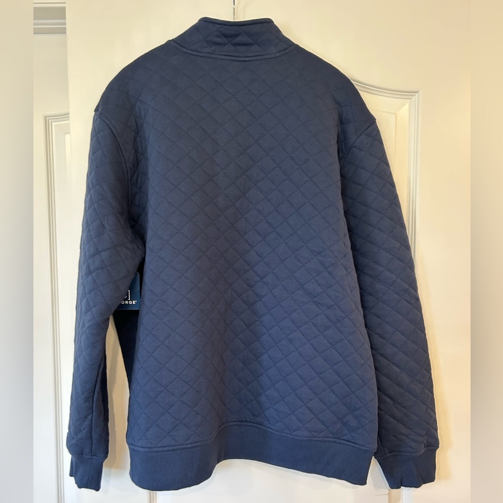 NWT George Men's Quilted Snap Pullover Jacket, Size Large - Picture 4 of 9